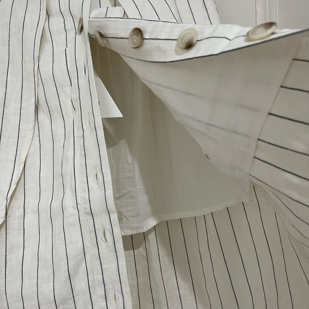 NWT Lost + Wonder Linen and Cotton Stripe Skirt size small - Picture 8 of 10